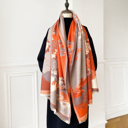 Shanshui Huanyu Winter Office Cashmere-like Warm Scarf