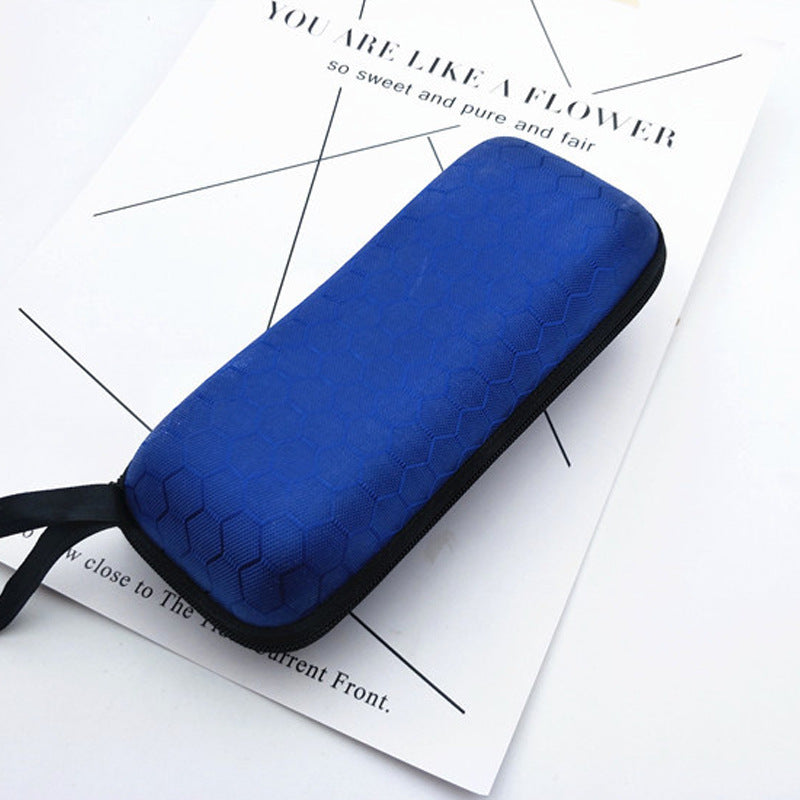Color Lens Cloth Sunglasses Anti-pressure Zipper Glasses Case
