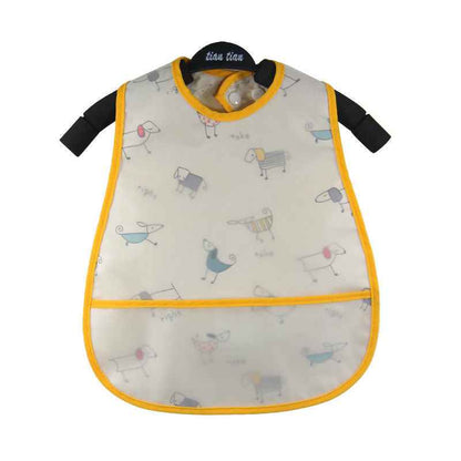 Baby eating bib girl baby waterproof children male painting apron - MIQ Store