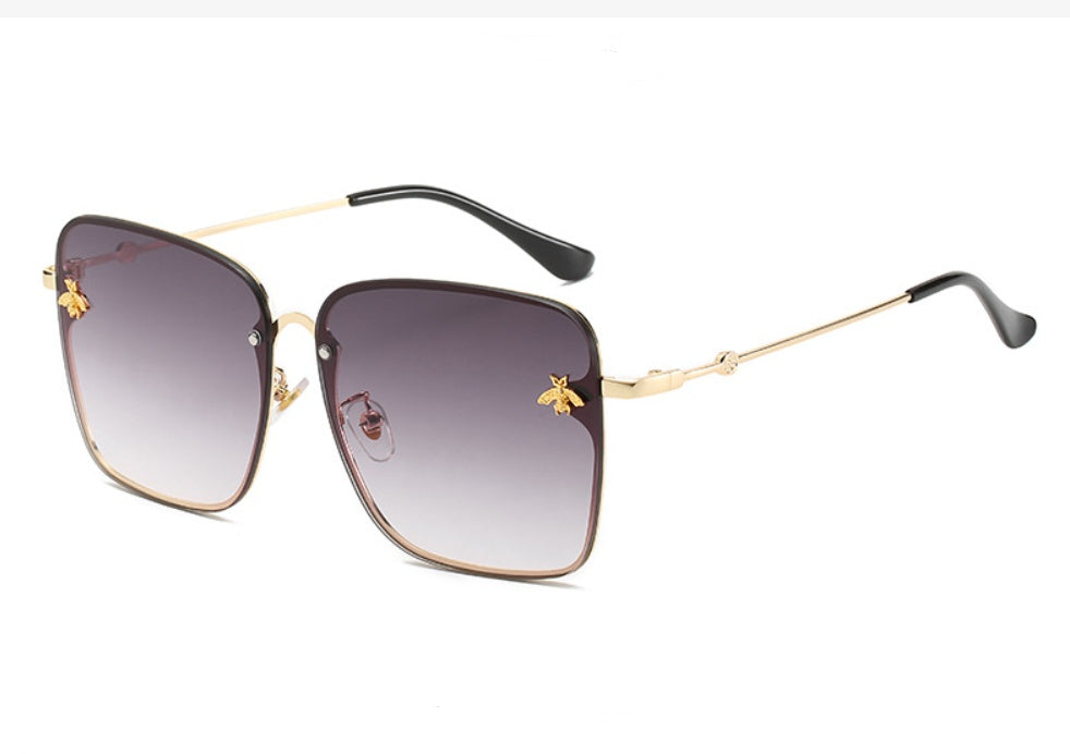 Women's European And American Bee Square Sunglasses