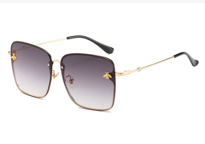 Women's European And American Bee Square Sunglasses