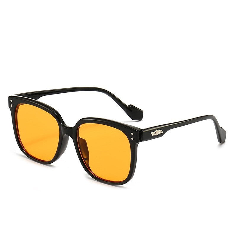 Retro Large Frame Can Be Equipped With Myopia Frame Plain Glasses
