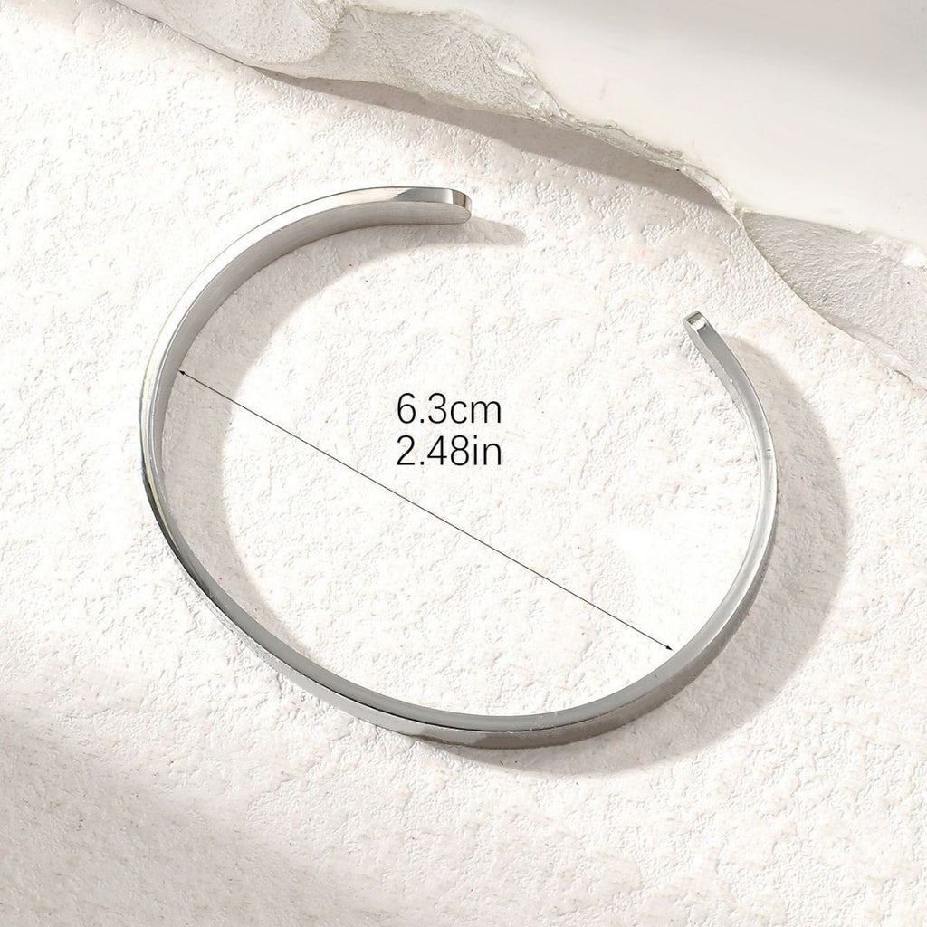 Adjustable Simple Style Bracelet With English Letters