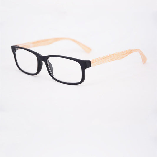 Square Presbyopia Glasses Bamboo Foot Men's And Women's Small Frame
