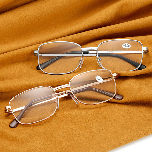 Fashion Resin Iron Foot Presbyopia Glasses