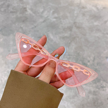 Big Face Slimming Street Shoot Foreign Gas Glasses