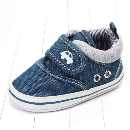 Velcro solid color male baby non-slip shoes - MIQ Store