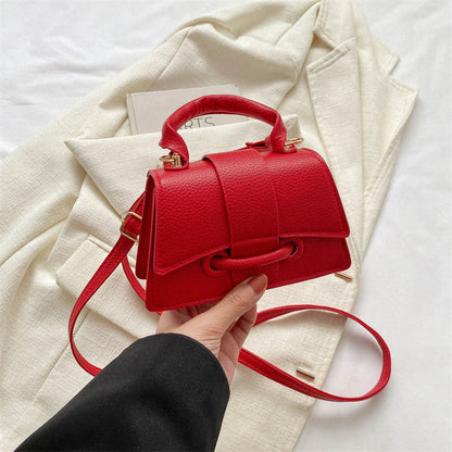 Commuter Western Style Solid Color Shoulder Messenger Bag