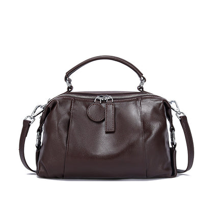 First Layer Leather One-shoulder Retro Commuter Messenger Bag