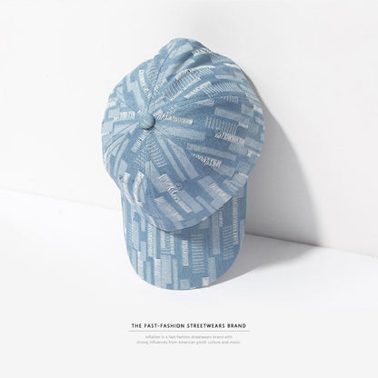 Denim Damaged Hat Outdoor Snapback Trucker Hat Men Adjustable Baseball Caps Trendy Women Hip Hop Fashion Ha
