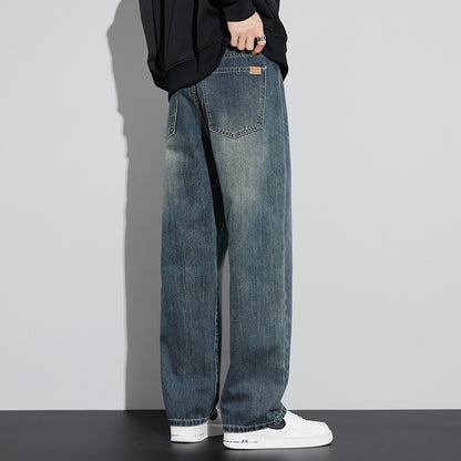 Retro Nostalgic Straight Jeans For Men