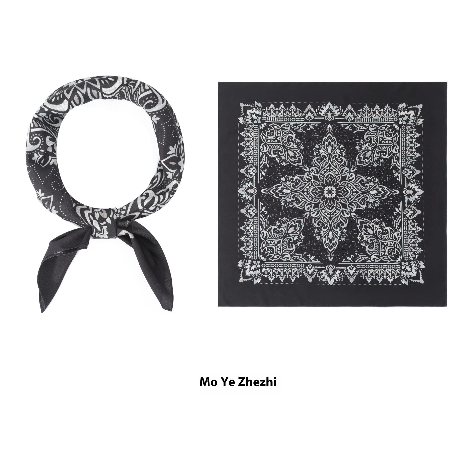 Thin Headcloth Duplex Printing Silk Scarf Square Scarf