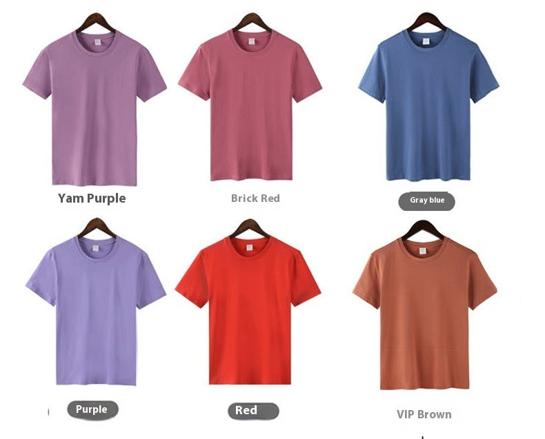Versatile Cotton Casual Half Sleeve Round Neck T-shirt