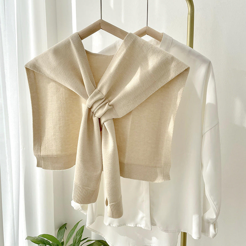 Fashion Shawl All-match Solid Color Scarf