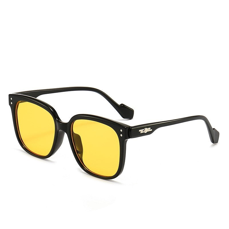 Retro Large Frame Can Be Equipped With Myopia Frame Plain Glasses