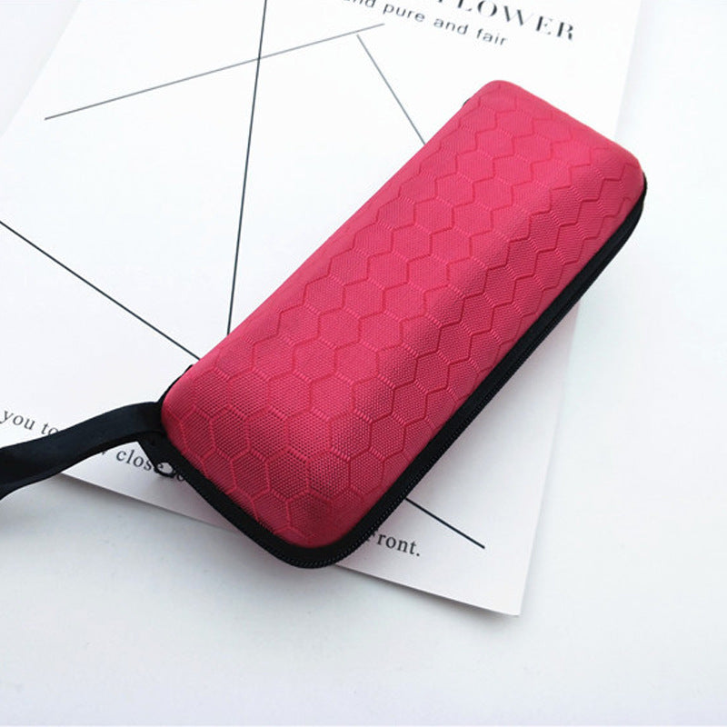 Color Lens Cloth Sunglasses Anti-pressure Zipper Glasses Case