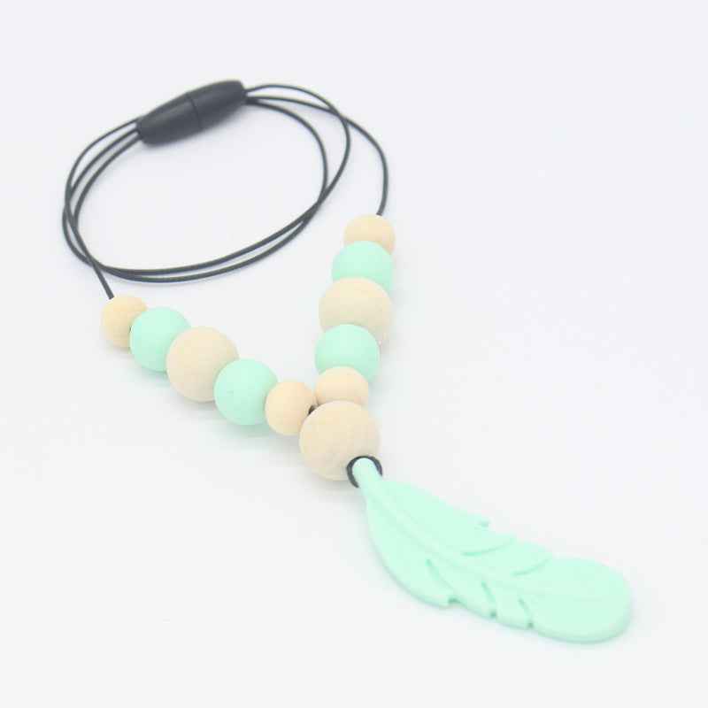 Baby Soothing Teether Protects Safety Baby Teether Necklace