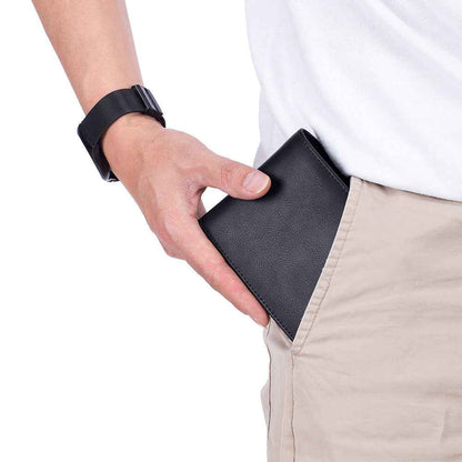 Soft Cowhide Trifold Wallet Men's Multi-functional