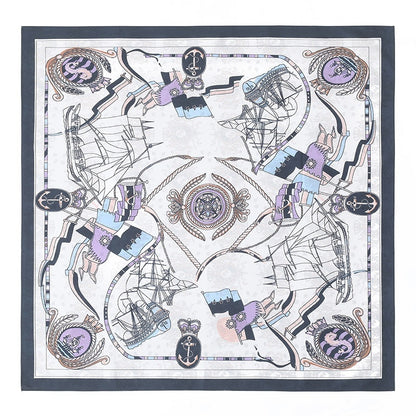 Thin Headcloth Duplex Printing Silk Scarf Square Scarf