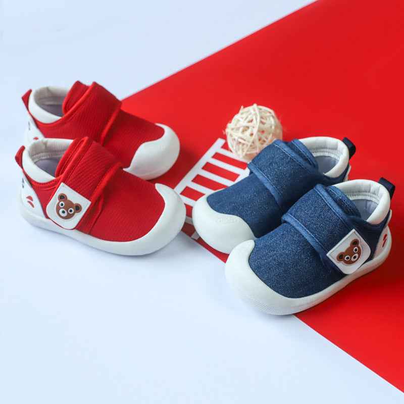 Toddler Shoes Male Baby Cotton Shoes Female Baby Soft Bottom Cloth Breathable - MIQ Store