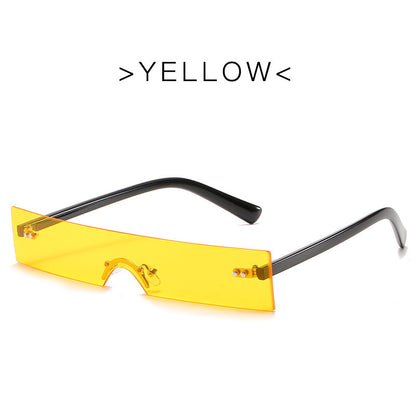 One-piece small frame sunglasses