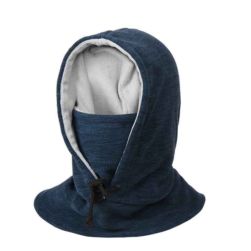 2-in-1 Hat Winter Scarf Windproof And Cold-proof Thickened Warm Cycling Riding Pullover Caps For Women Men - MIQ Store