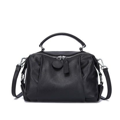 First Layer Leather One-shoulder Retro Commuter Messenger Bag