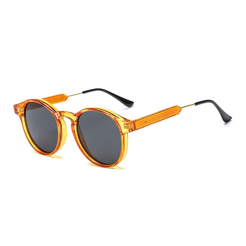 Round Frame Transparent Fashion Sunglasses