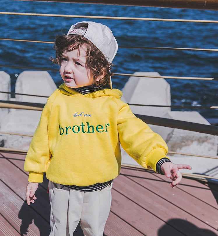 Boys plus velvet sweater 1-3 years old tide 2 thick baby autumn clothes male children's shirt male baby hooded children autumn and winter - MIQ Store