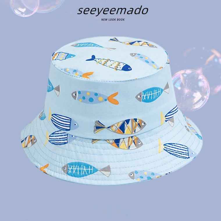 Male And Female Baby Adjustable Super Cute Sun-shade Fisherman Hat - MIQ Store