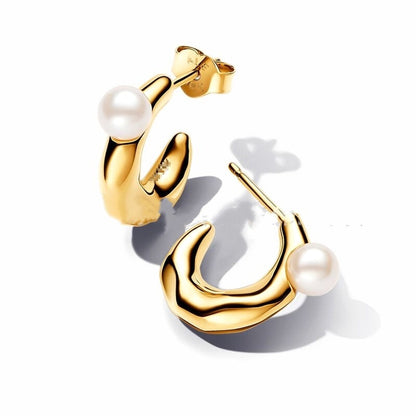 S925 Sterling Silver New Style Pearl Series Earrings