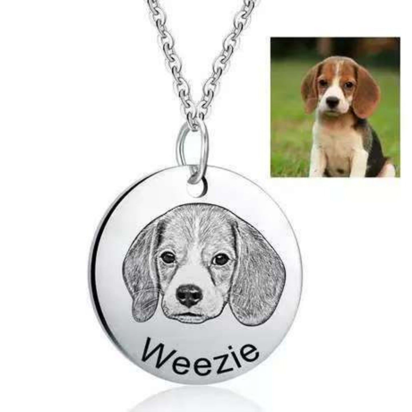 Personalized Laser Engraved Necklace With Engraved Characters And Graphics