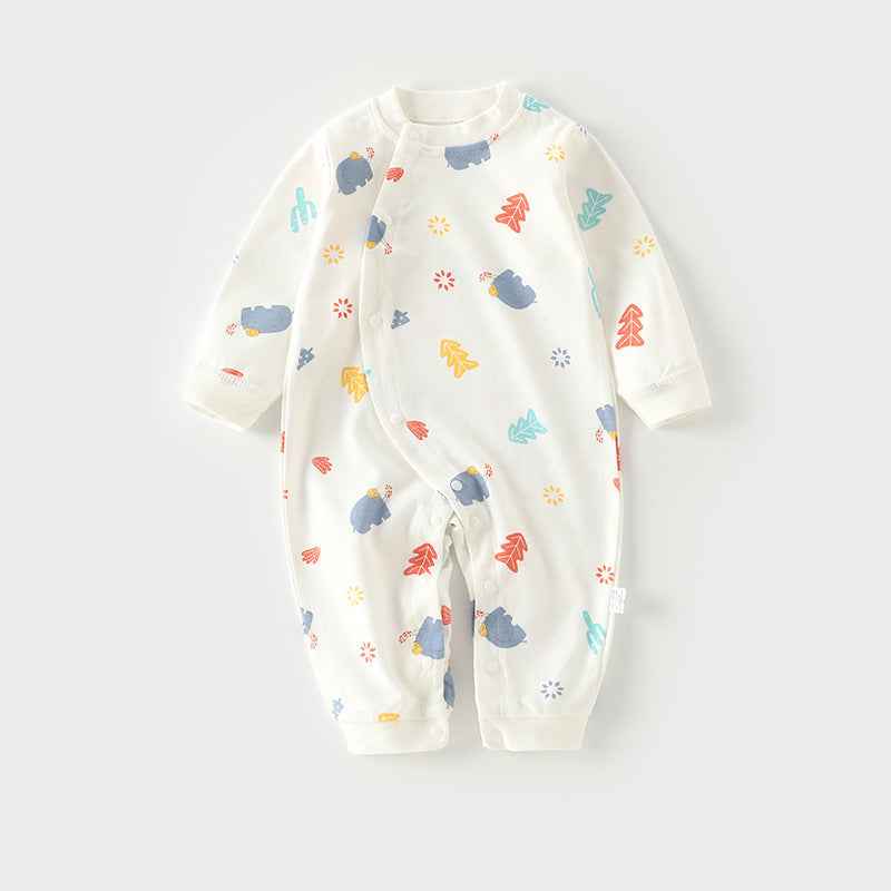 Autumn Thin Baby Pajamas And Baby Onesies