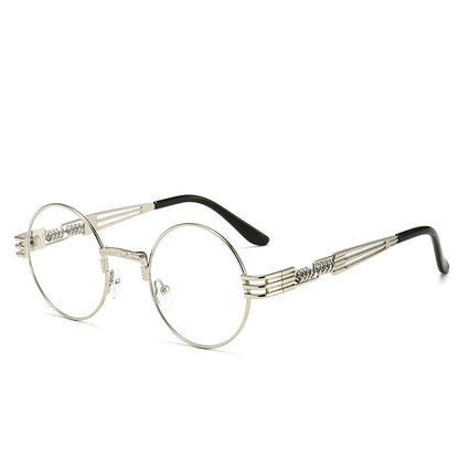 Steampunk Sunglasses Round Frame Personality Travel Street Shoot