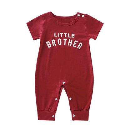 Male Alphabet Long Sleeved Romper Newborn Baby Jumpsuit Female Baby Casual Romper - MIQ Store