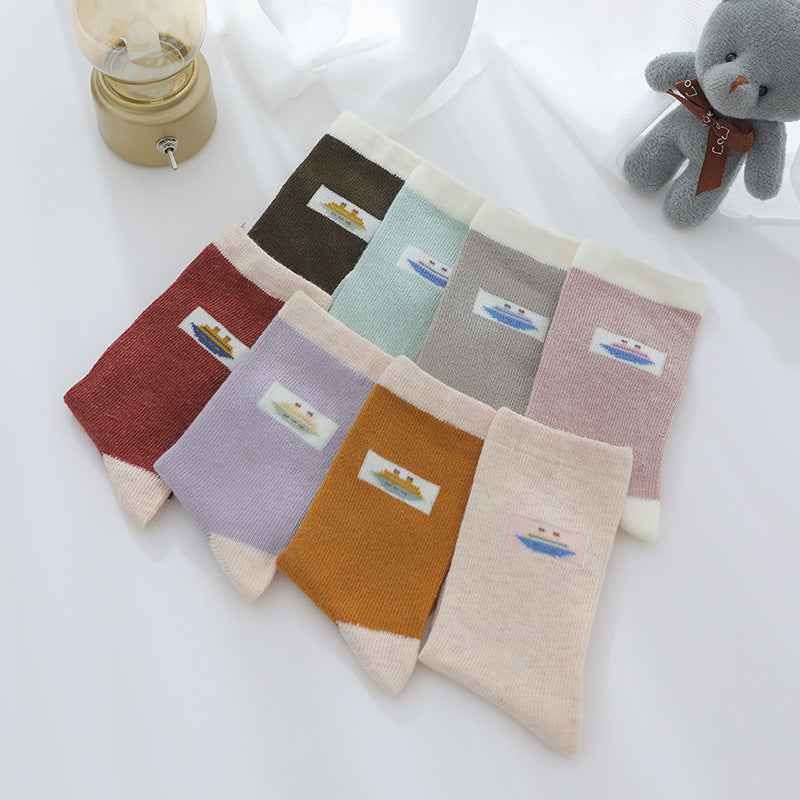 Cartoon Children's Socks Male And Female Baby In The Tube Lengthened - MIQ Store