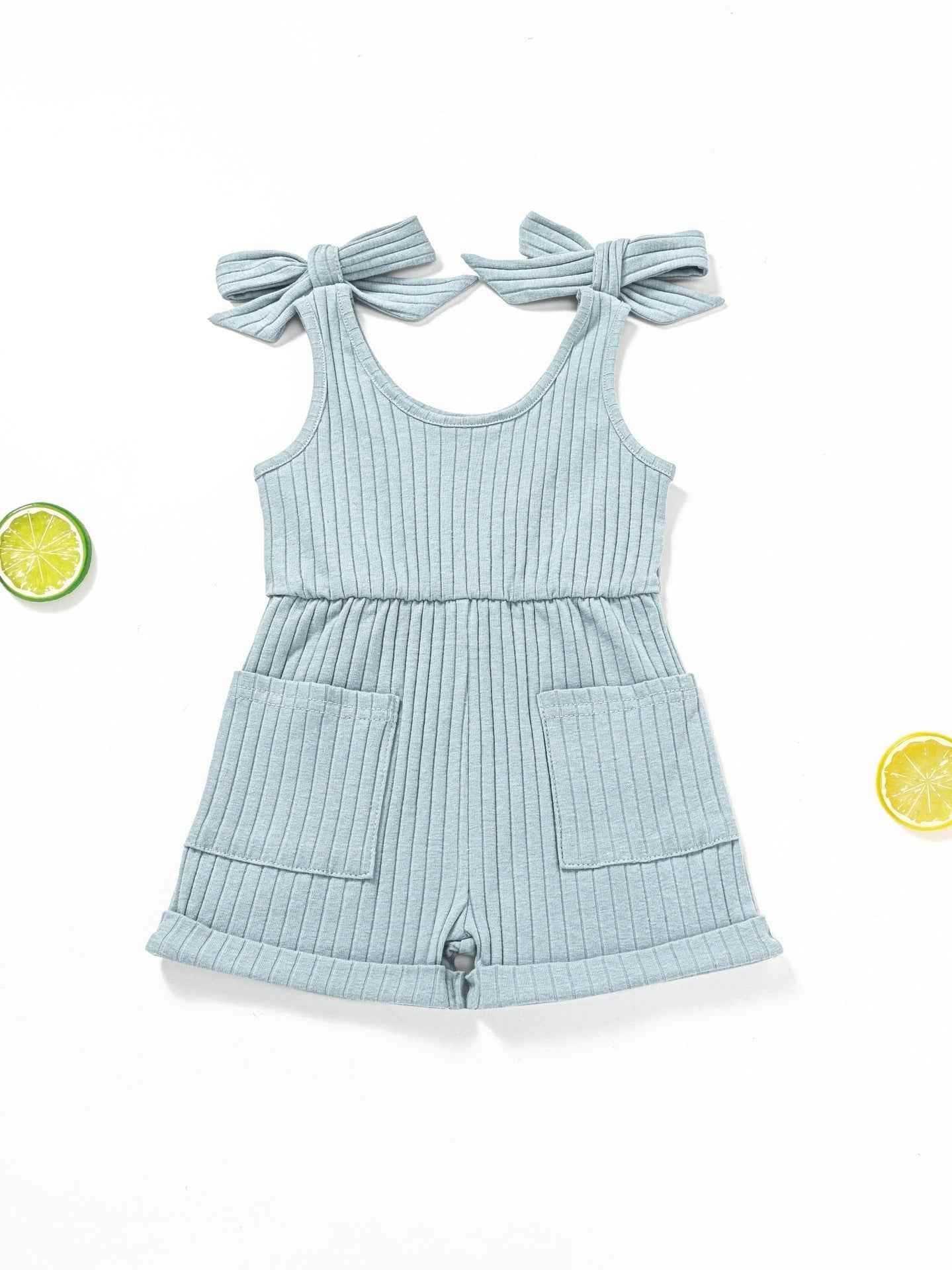 Baby Double-shoulder Strap One-piece Shorts 0-4 Years Old Male And Female Baby - MIQ Store