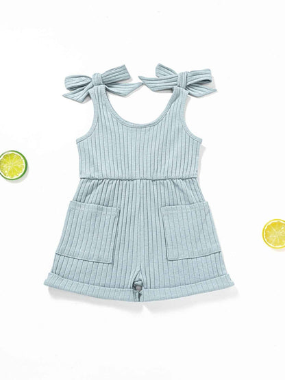 Baby Double-shoulder Strap One-piece Shorts 0-4 Years Old Male And Female Baby - MIQ Store
