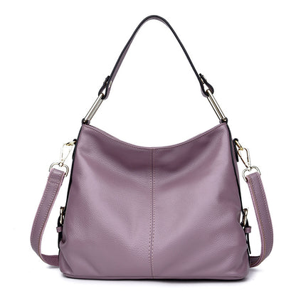 Fashion Genuine Leather Portable Crossbody Bag