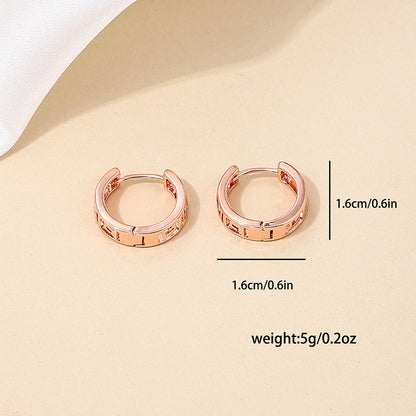 Summer Bowknot Small Cherry Versatile Daily Commute Female Earrings
