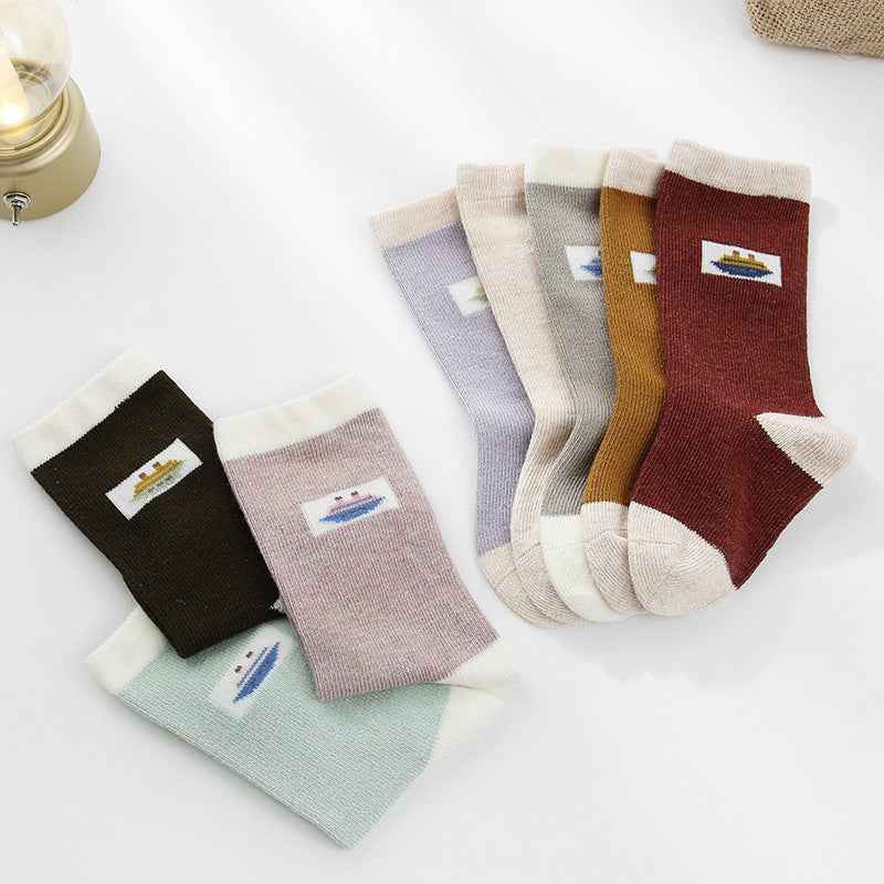 Cartoon Children's Socks Male And Female Baby In The Tube Lengthened - MIQ Store