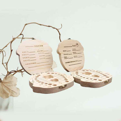 Wooden Male And Female Baby Deciduous Tooth Box - MIQ Store