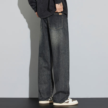 Retro Nostalgic Straight Jeans For Men