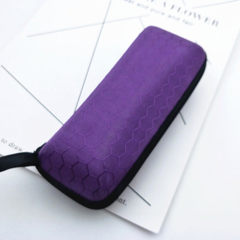 Color Lens Cloth Sunglasses Anti-pressure Zipper Glasses Case