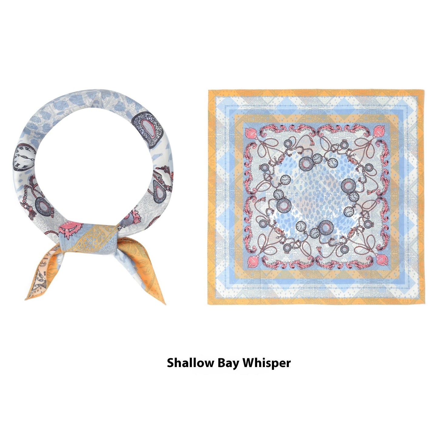 Thin Headcloth Duplex Printing Silk Scarf Square Scarf