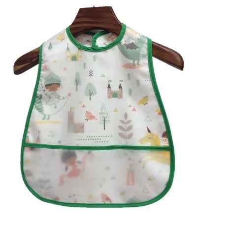 Baby eating bib girl baby waterproof children male painting apron - MIQ Store
