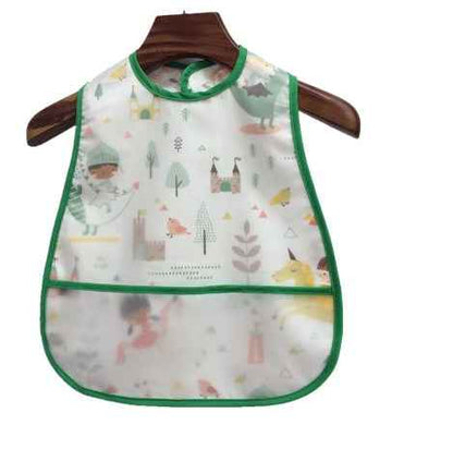 Baby eating bib girl baby waterproof children male painting apron - MIQ Store