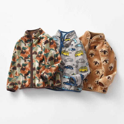 New Dinosaur Print Thin Male Baby Jacket - MIQ Store
