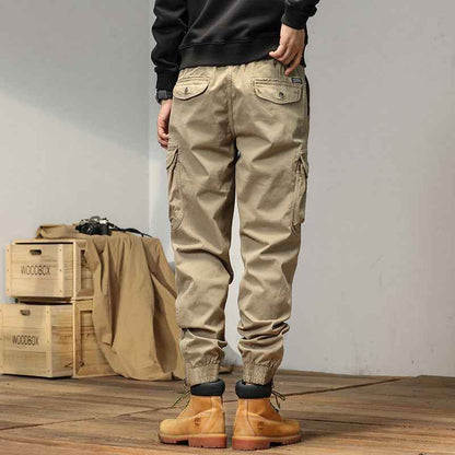 Overalls Men's Slim-fitting Ankle-tied Casual Pants Men's Pants Summer Trousers