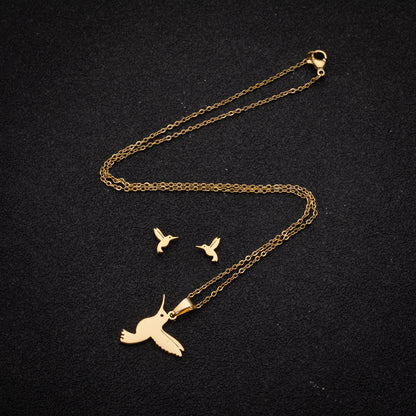 Cute Little Animal Stainless Steel Jewelry Set